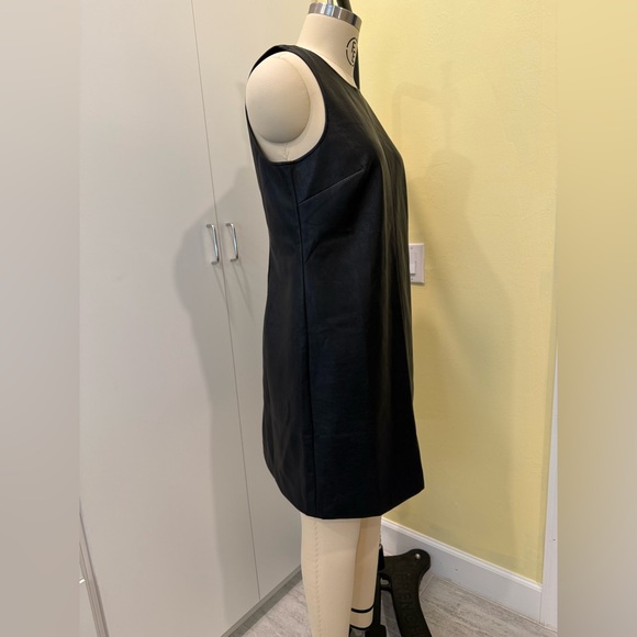 J Crew Factory Sleeveless Faux Leather Dress - Picture 4 of 12